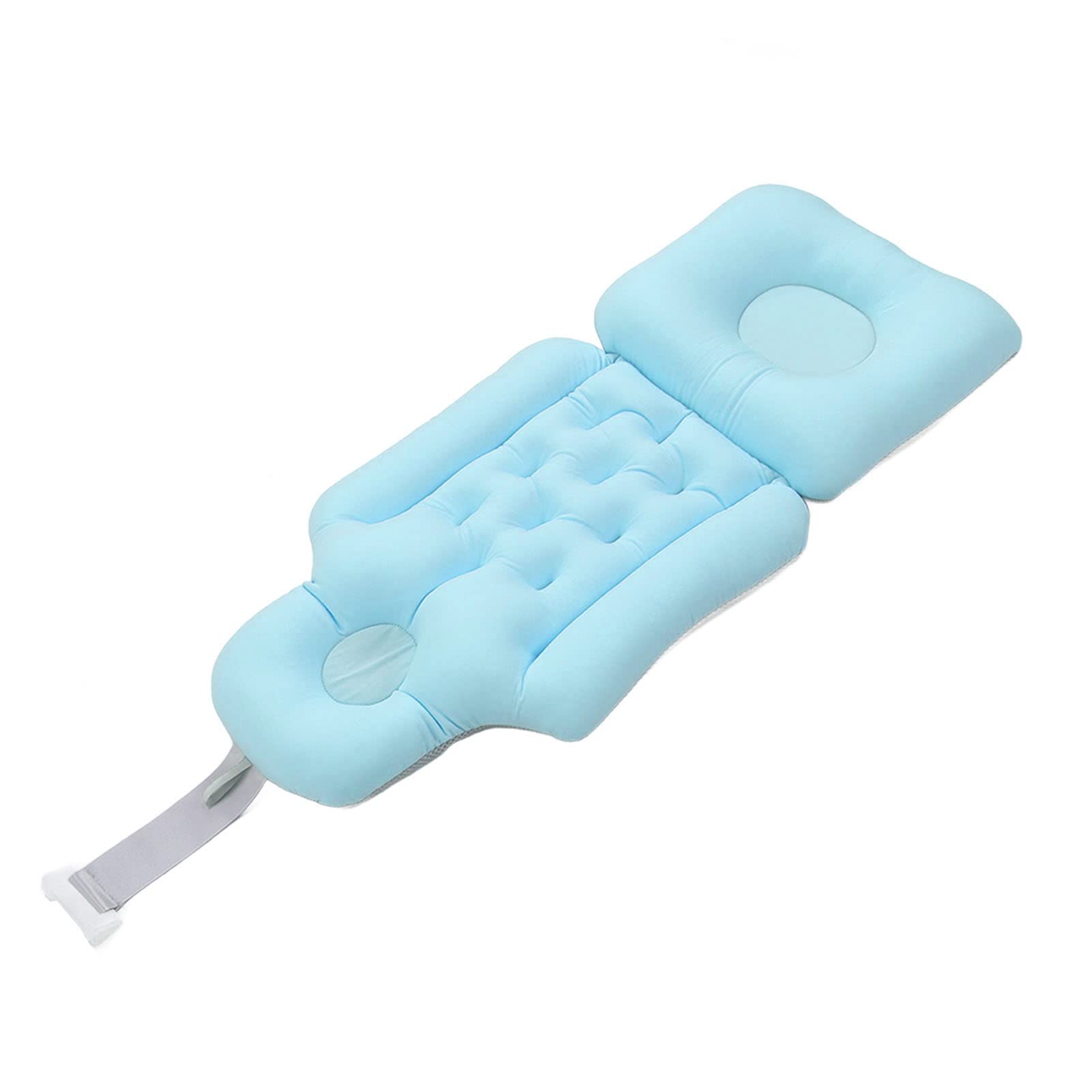 Generic Poduszka na wannę Miękkie, Oddychające Podparcie Pleców dla Dorosłych Spa, Wygodne Dopasowanie Przepuszczalna dla Wody Poduszka do Kąpieli Wrażliwych Stawów (BLUE)