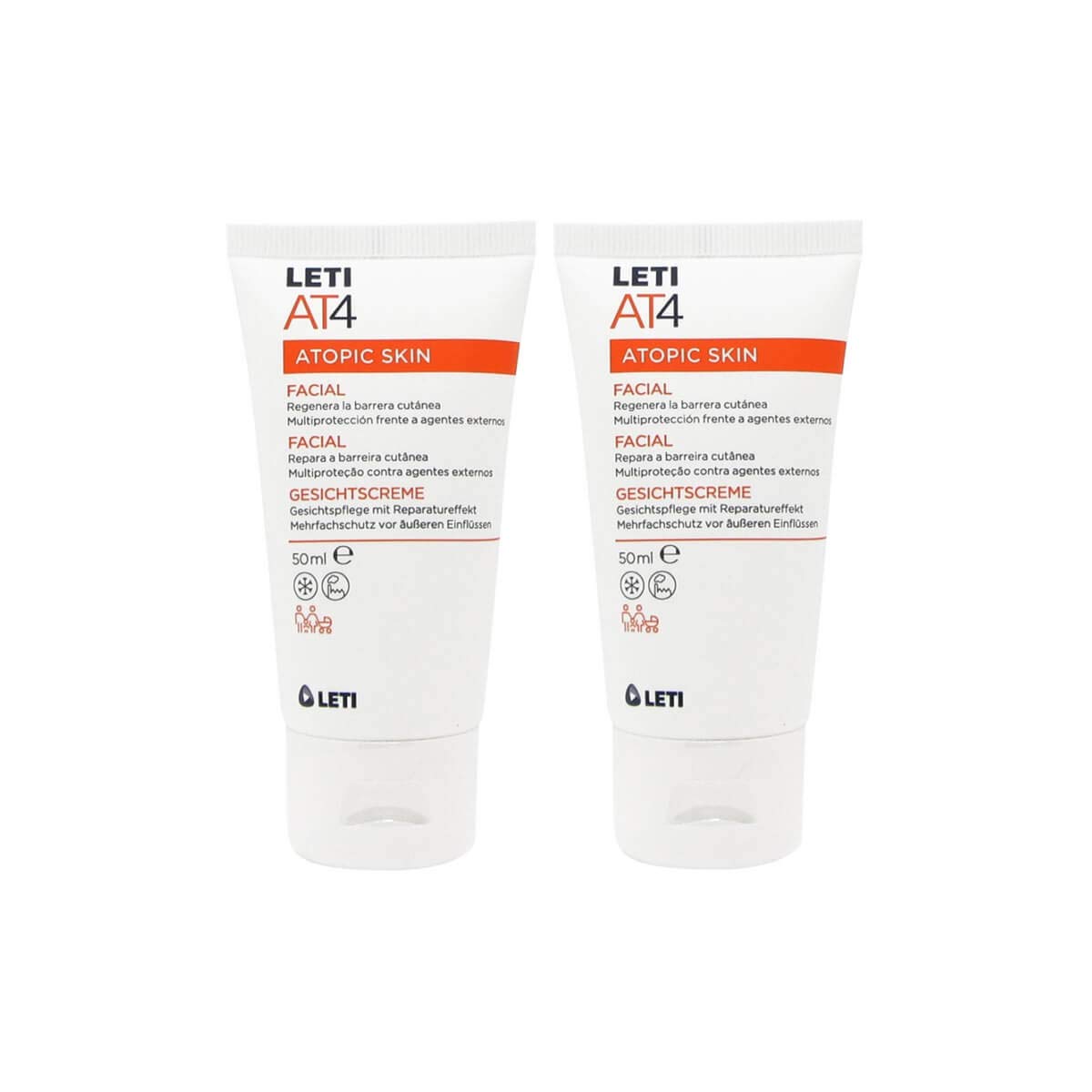 LetiAt-4 Pack Facial Cream 2x50ml