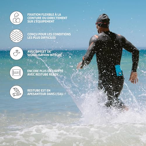 Bouée de sécurité gonflable pour nage en eau libre et sessions de natation RESTUBE Active - 5