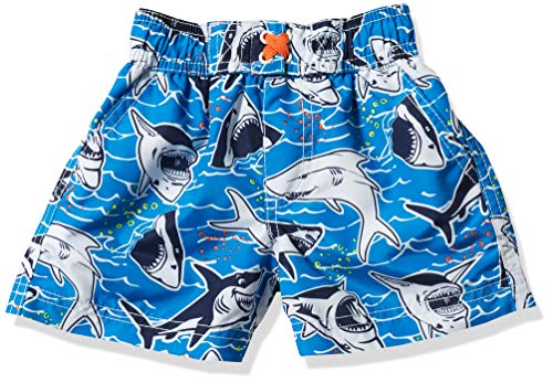 iXtreme Boys' Baby Swim Trunks Quick Dry Board Shorts Mesh Lining, Electric Blue, 12M