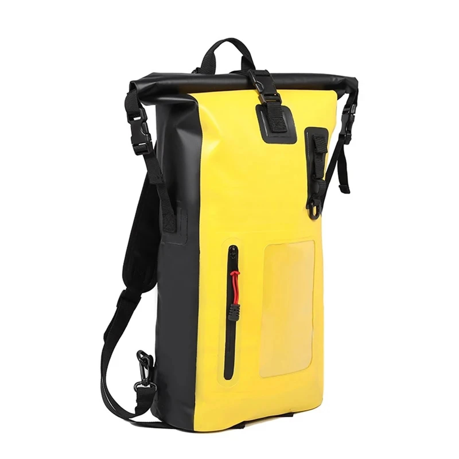 Zaino da Nuoto da 25L e 30L, in PVC Asciutto, Impermeabile, con Secchiello, Grande, for Trekking fluviale, Rafting, Viaggi all'aperto, Borsa a Mano