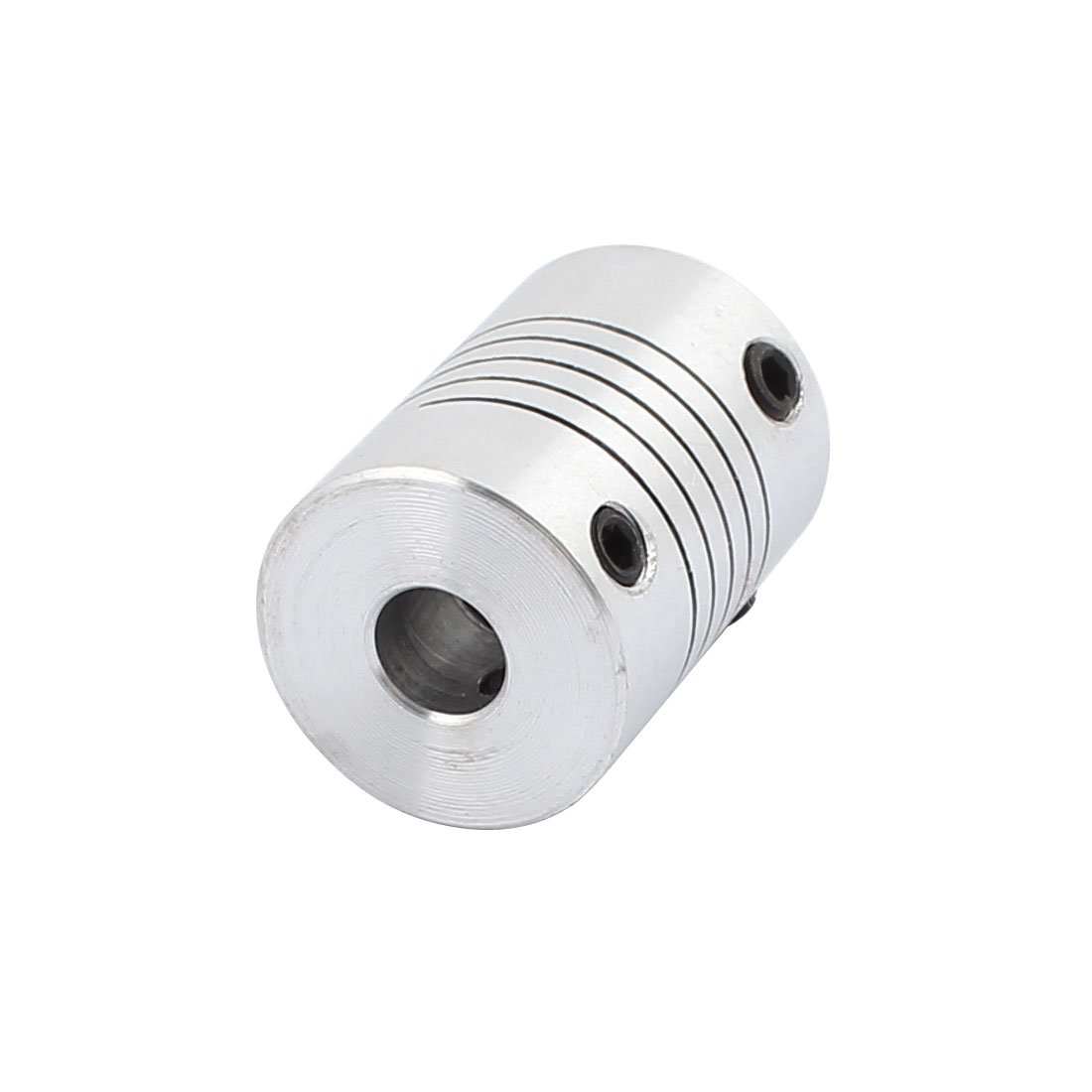 Aexit 25mm Length Electrical equipment 18mm Diameter 6.35mmx6.35mm Aluminum Alloy Shaft Coupling Flexible Coupler Motor Connector