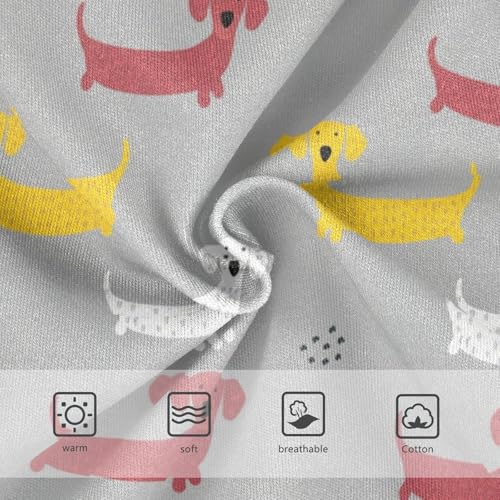 Joisal Bright Toddler Girls Underwear 2t Cotton Cute Panties Girl Cute Dogs Gray Yellow White Undies Kids Briefs3