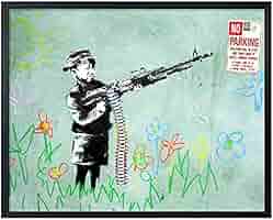 バンクシー アートフレーム (ノーパーキング) Banksy ポスター 有名作品 在庫処分】アーティストポスター Banksy No Parking バンクシー