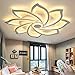 Lampada Da Soffitto A LED Soggiorno Lampadario Moderna Creatività Petalo Plafoniere Telecomando Dimmerabile 3000K-5000K Paralume in Metallo Acrilico Illuminazione Da Soffitto Cameraletto,8 heads