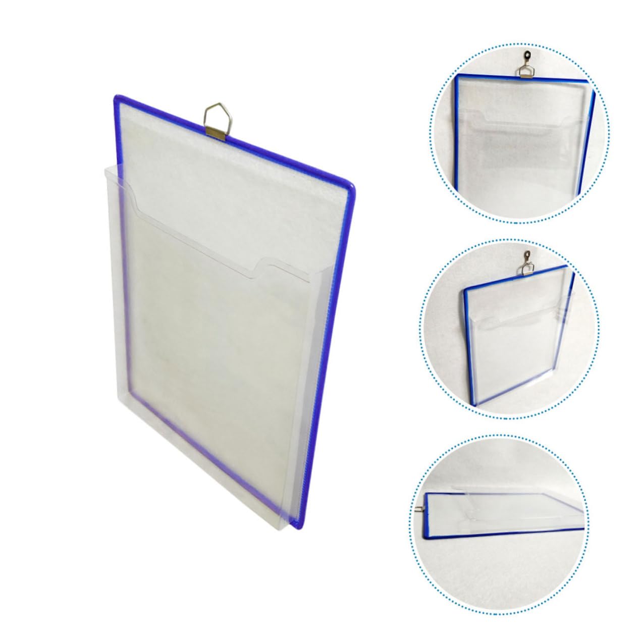 MAGICLULU 10pezzi Organizer Trasparente Per Documenti Borsa Budget Con Tasche Appese Plastica Custodia Resistente e Riutilizzabile Per Ufficio e Scuola