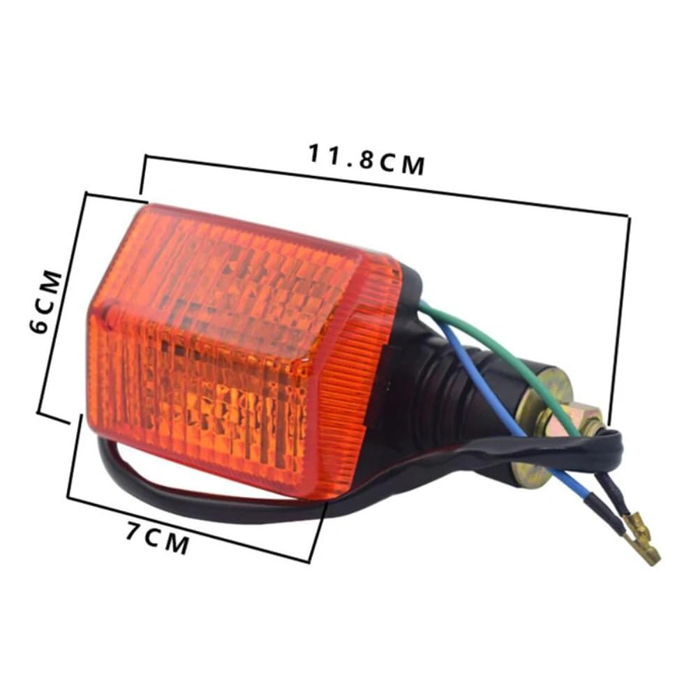 Genérico Intermitentes Moto Homologados,Intermitentes Moto Luces Intermitentes Uso Apto Para Motocicletas Honda 100 Cc A 250,Universales,Marca E9(4pcs)