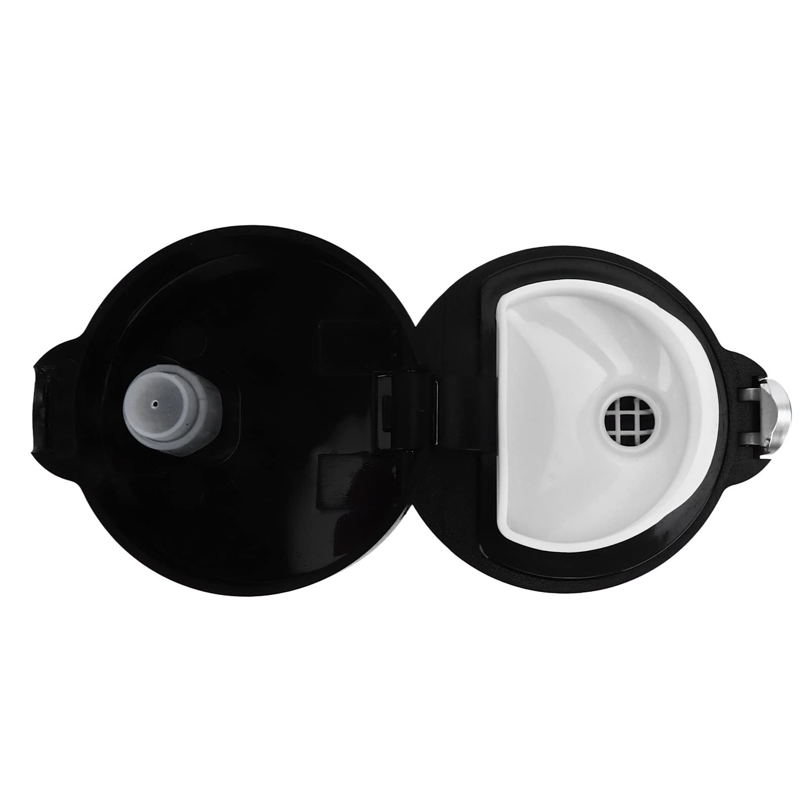 KIMISS Taza de Viaje con Calefacción Eléctrica de 450 Ml con Control de Temperatura, Taza de café con Calefacción de bajo Ruido para Viajar, Acampar - Negro