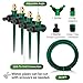 Joyhalo 4 Pack Flexible Sprinkler System with Spike Base, Above Ground Sprinkler System kit, Multi-Adjustable Irrigation Sprinkler Set for Yard, Lawn, 32.5FT Garden Hose Included