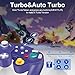 ADHJIE Gamecube Controller for Switch Nintendo,Wireless Gamecube Switch Pro Controller for Nintendo Switch/PC/Steam,6-Axis Gyro Motion,One-Button Wake Up & Screenshot Function, Purple