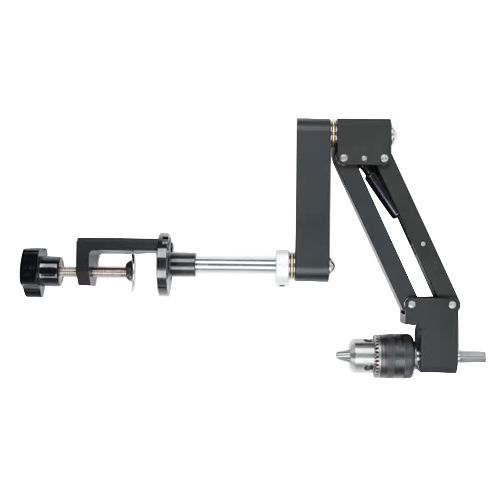 Bewinner Wspornik Wspornikowy do Gwintowania ze Stopu Aluminium CNC Pionowy Poziomy Podwójne Zastosowanie, Wiertarka Ręczna o Skoku 130 Mm Gwinciarka Elastyczne ramię, Podstawa i Mocowanie Zacisku