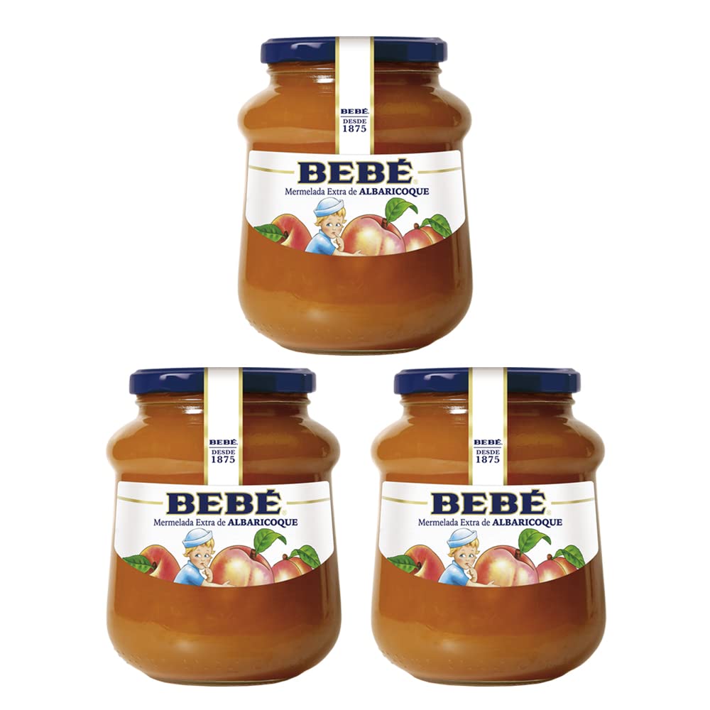 Mermelada BEBÉ Albaricoque Extra HELIOS | Sin gluten | Pack 3 Uds. x 820 gr.