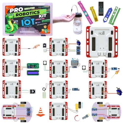 Image of Quad Store PRO Robotics IoT, AI Artificial Intelligence Kit for beginners to advance level users compatible with Python and visual block programming