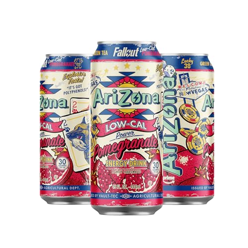 Image of AriZona x Fallout Energy Drink - Low Calorie Pomegranate 15 fl oz (12 Pack)