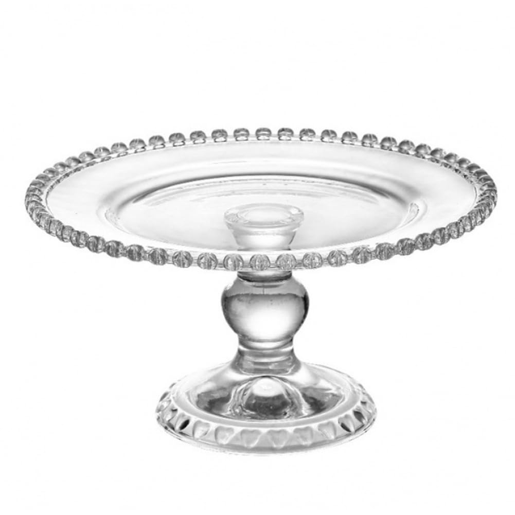 CTRLZS Fruit Plate Glass for Breakfast Delicate Cake Tableware Home Snacks Afternoon Tea Treat Plate