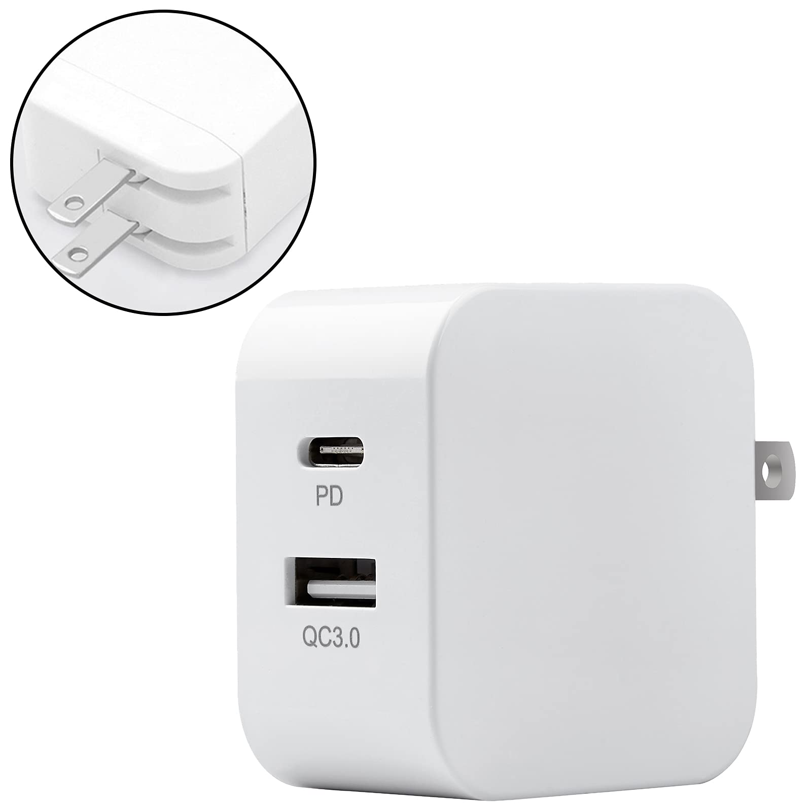 Amazon | Pysea 【PSE認証済】PD18W充電器 2ポートType-C+USB-A USB PD