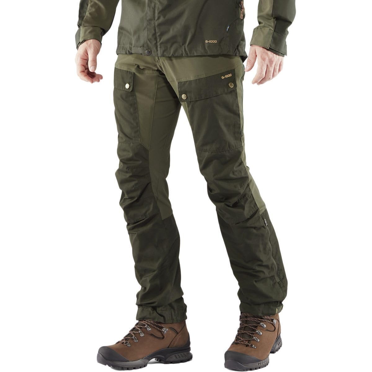 Fjallraven F85656R -662-625 Keb Trousers M Reg Deep Forest-Laurel Green 44
