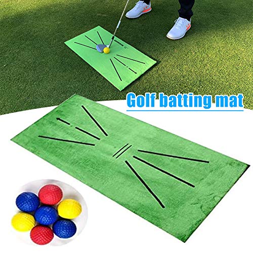 image for Dheera Golf Training Mat, Swing Detection Batting Mini Golf Practice T