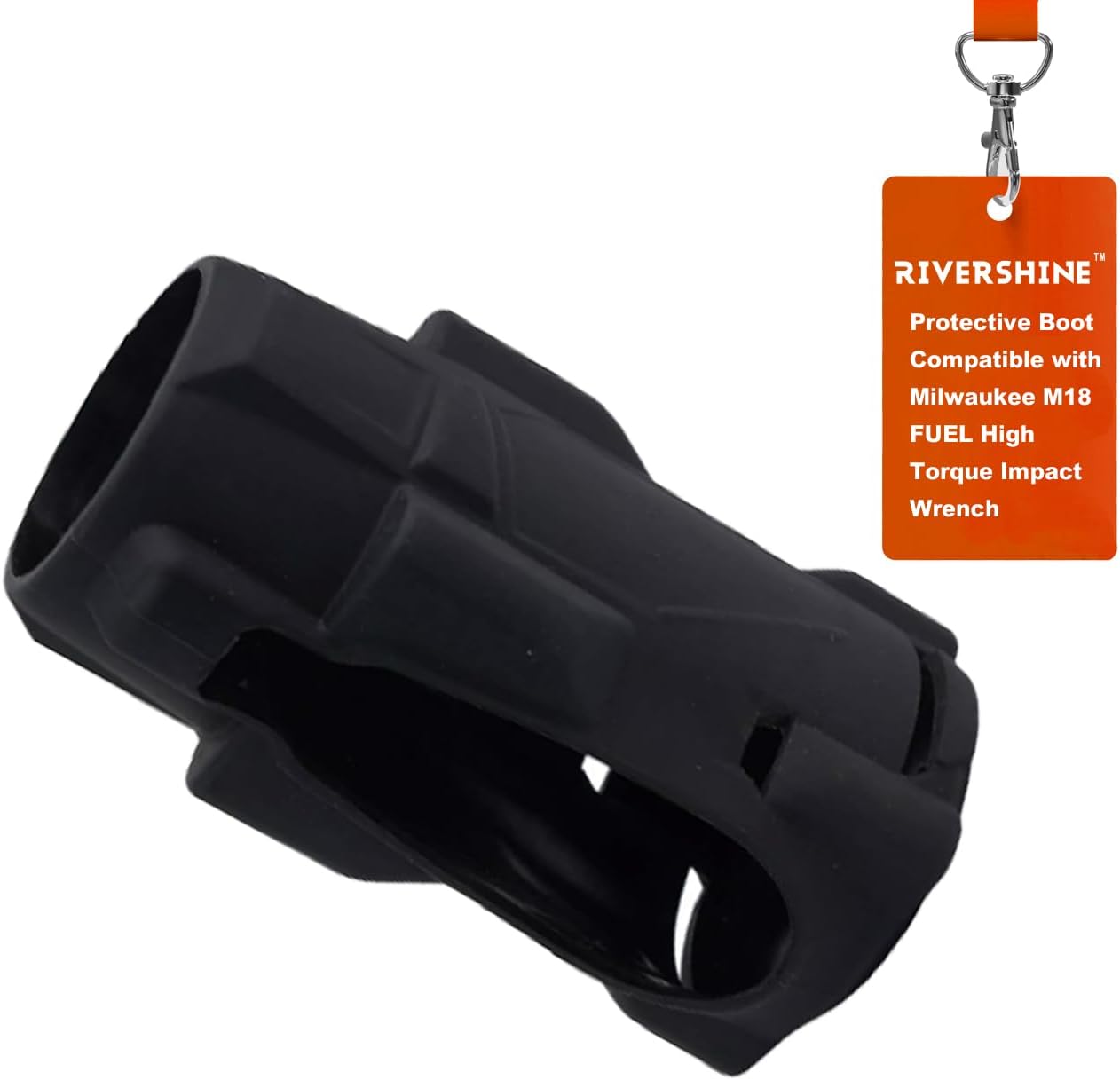 Rivershine Protective Rubber Boot Cover for 18V High Torque Impact Wrench, Heavy Duty Impact Driver Boot, Power Tool Protective Sleeve (1 Pack)