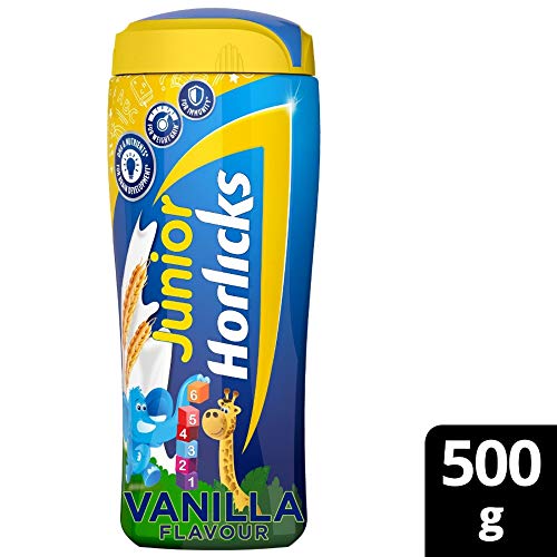 Image of Junior Horlicks Nutrition Drink 500g, Vanilla, Nutrition for Toddlers & Young kids (2-6 years) for Supporting Growth