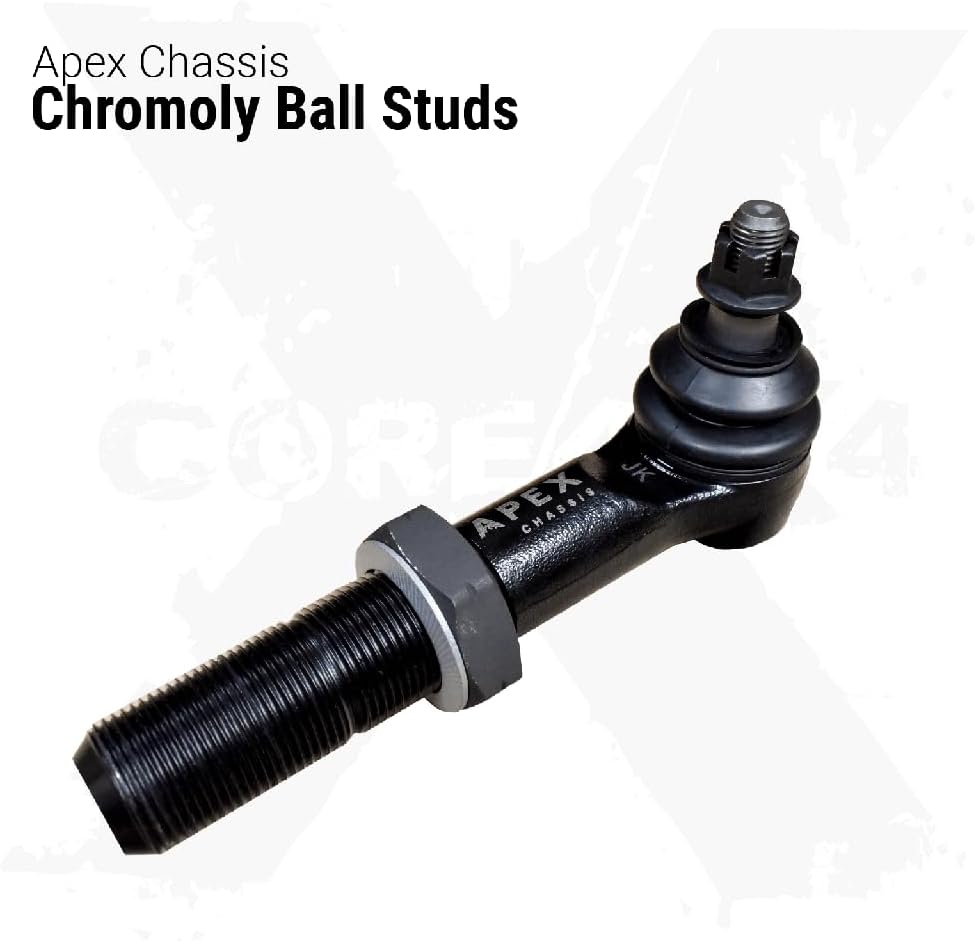 CORE 4X4-2pc Heavy-Duty Tie Rod, Drag Link Steering Kit - Compatible with Jeep Wrangler JK/JKU 07-18 (Purple)