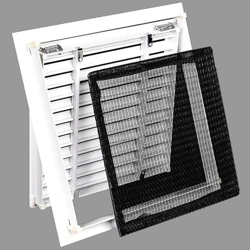 HDYZJQ Rejilla Ventilacion Rejilla De Ventilación Cuadrada con Malla para Techo/Pared, Rejilla Extraíble para Conducto De Aire De Baño Y Ático.(22 x 22 in (55 x 55 cm))