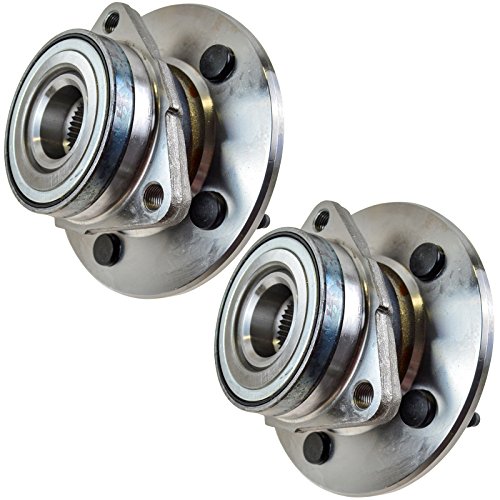 Image of TRQ 2 Piece Front Wheel Bearing & Hub Assembly Set Compatible with 1997-2000 Ford F-150