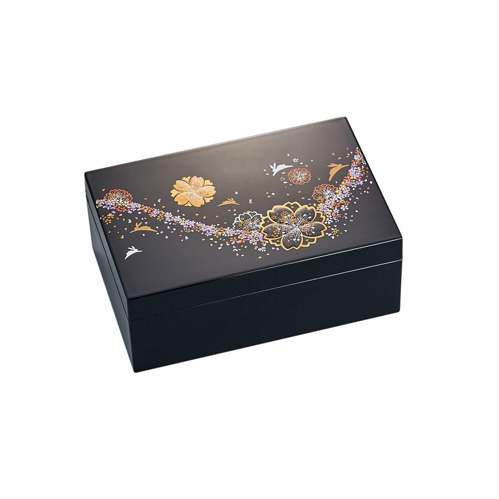 CVHfhjTG jewellery box, Jewelry Box Flower Rabbit Pattern Boxes, Built in Mirror Storage Case, for Necklace Earrings Bracelets Rings Women Girls