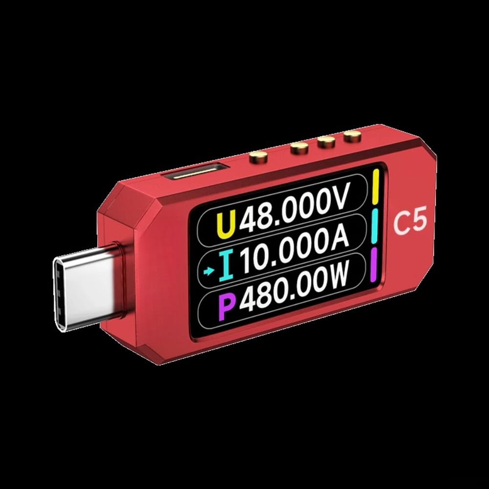 C5 für USB-C Leistungsmessgerät Tester für PD3.1 EPR 48V für 6a mit 1,47