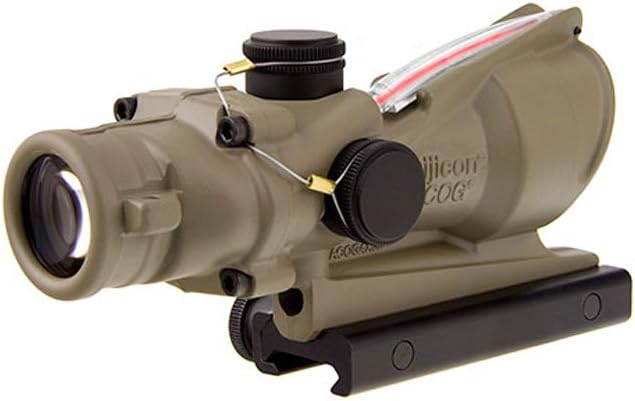Trijicon ACOG TA31-C-100372 Dual Illuminated Red Crosshair .223 BAC Reticle with Flattop Mount, 4X 32mm, Flat Dark Earth