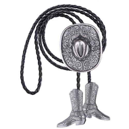 Image of Jeilwiy Bolo Tie for Men, Western Bolero Tie Cowboy Ties Native American Cowgirl Bolo Tie Accessories for Men Women