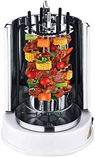 SNEPCOM Stainless Steel 1000W Vertical BBQ Rotisserie Electric Kebab,Shawarma, Machine