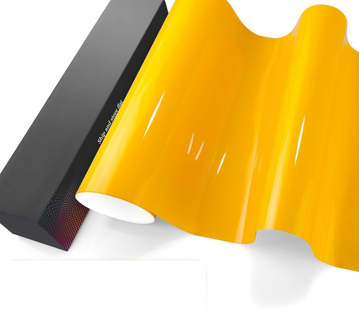 PPF Paint Protection Film Gloss Sunflower Yellow Self Healing Auto Bra Vinyl Wrap Invisible Scratches Shield Sheet DIY with Tool Set 1.6FTx5FT