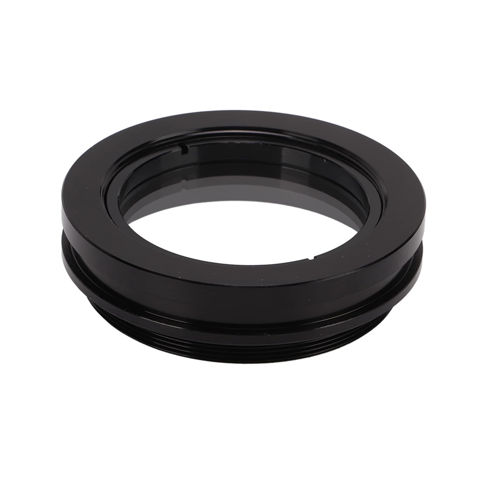 Hyuduo Cabezal de Microscopio Estéreo Trinocular Cabezal de Microscopio con Zoom de Vidrio óptico 7X45X con Aumento de 3,5X45X 0,5X Más Lente 1X IPD Ajustable para Usuarios de Inspección de