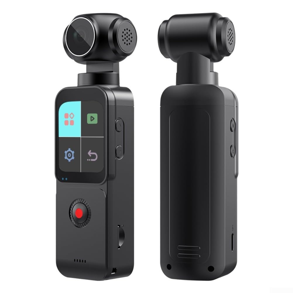 Action Camera 5K con grandangolo a 150° e display da 1,7", videocamera sportiva WiFi da 16 MP per immersioni all'aperto, time-lapse al rallentatore, leggera 84 g (5K singolo aereo)