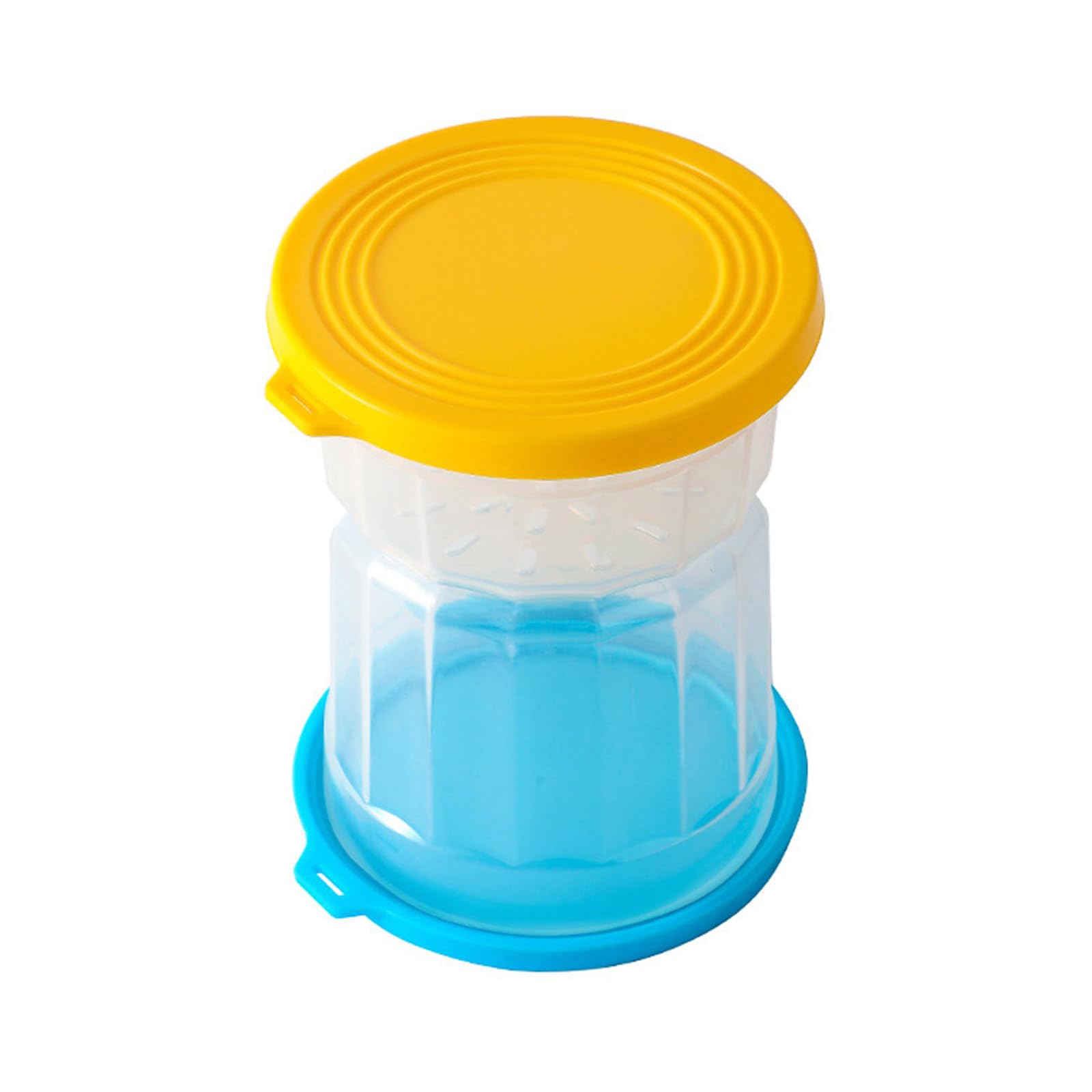 XAGMODSHN Spacious PP Container with Seal Lid Practical PP Container Jar for Pickle with Easy to Up Separators Pickle Jar with Strainer