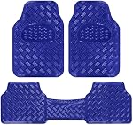 BDK Auto MT-643-BL: Metallic Mats 3Pc/Navy Blue