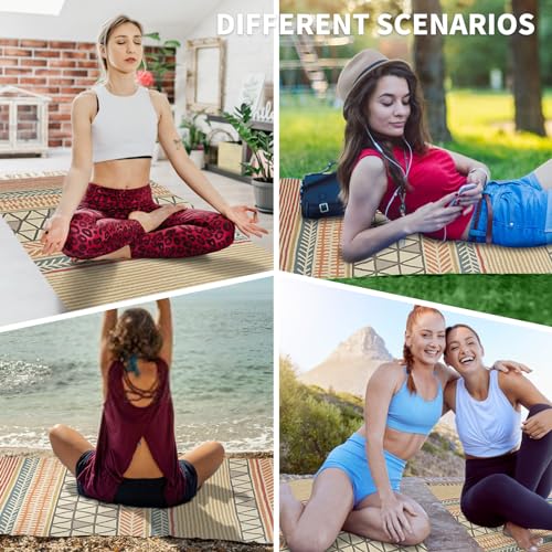 Cifupy Handmade Organic Yoga Mat made with Organic Cotton Yoga Mat - Non Slip Hand-Woven Foldable Yoga Rug Provides Excellent Comfort, Traction & Support for Indoor & Outdoor Use - 24 x 72 Inches by Cifupy - Image 5