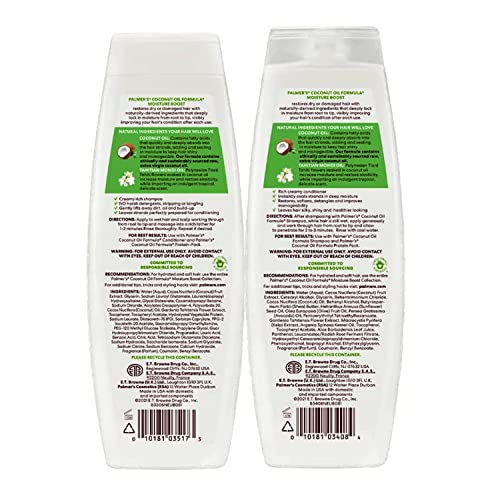 Palmer's / Coconut Oil Formula Moisture Boost / Shampoo & Conditioner / Deal , 400 ml (Pack of 2), 1.0 count - Image 3