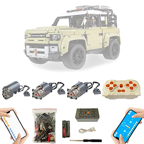 Für Lego Land Rover Defender 42110 Super Motor und Fernbedienung Upgrade Kit, APP 4-Modi-Steuerung, programmierbar…