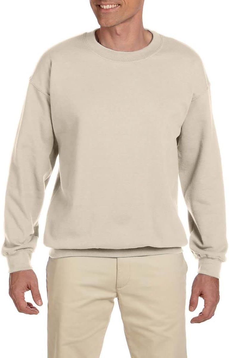 JustBlanks Sweatshirts for Men Fleece Men’s Sweatshirt Cotton Blend Mens Crewneck Sweatshirt Regular-Fit Pullover Sweatshirt