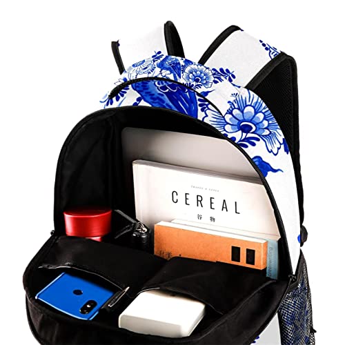 Sac à dos de voyage ergonomique anti-encombrement à fleurs - 4