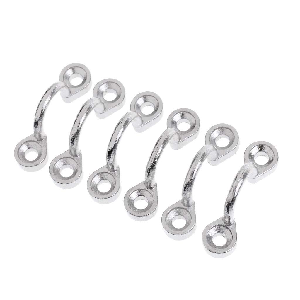 Inzopo 6 Piece Pad Eye, Tie Down, Kayak Deck Loops, 316 Stainless Steel