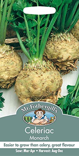 Portal Cool Paquete de Semillas: Sr. Fothergills - Paquete pictórica - Vegetales - Apionabos Monarch - 250 Semillas