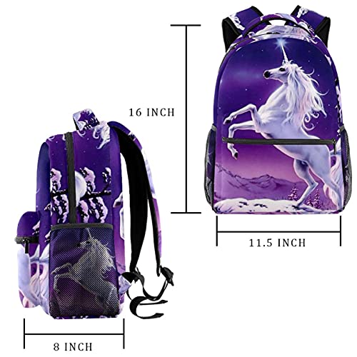 Sac à dos licorne rose pour le collège et les sorties de week-end - 2