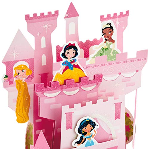 Hallmark Cartão de aniversário Pop Up Paper Wonder para crianças (Castelo das Princesas da Disney)
