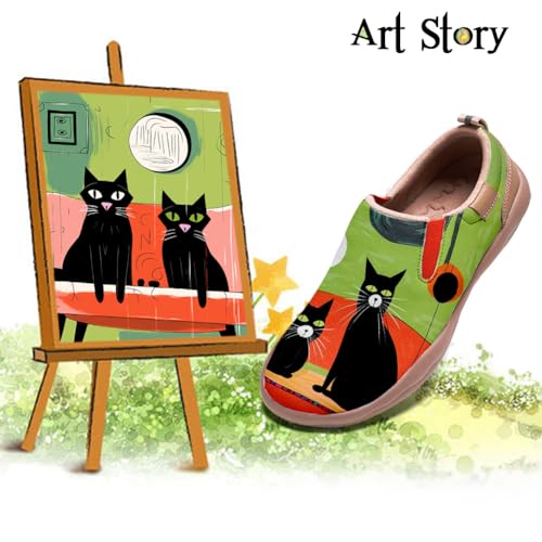 Mens Painted Travel Shoes Casual Loafers Walking Slip-Ons Comfortable Art Fashion Sneakers3
