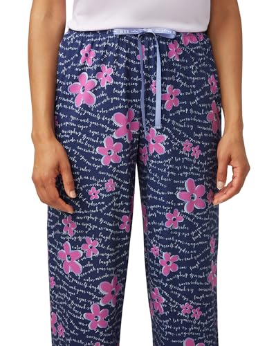 Image of HUE Women's Sleep and Lounge Pajama Separates, Late Summer & Fall Collection, Medieval Floral Lyrics - Sleep Pant, Large