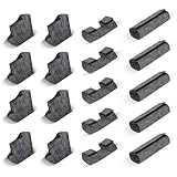 KWJEIULSOQ 18 Stück Bodenschoner Bierzeltgarnitur Filz Schutz Füße Bierbank Schoner, Tischbeinschützer für Bierzeltgarnitur Partygartentische und Stühle Verschleißfeste Party Chair