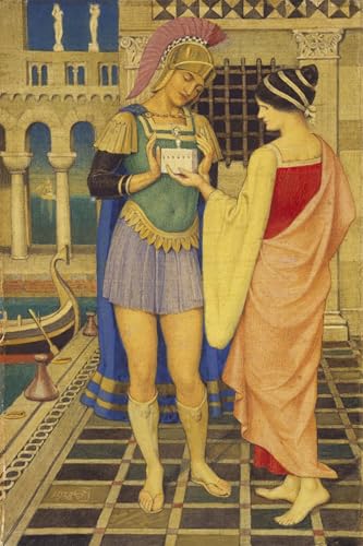 Lienzo cuadro de gladiador romano de Edward Southall, pintura mural de alta calidad 60x90cm
